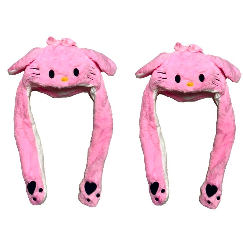 Gorro peluche infantil orejas luz 