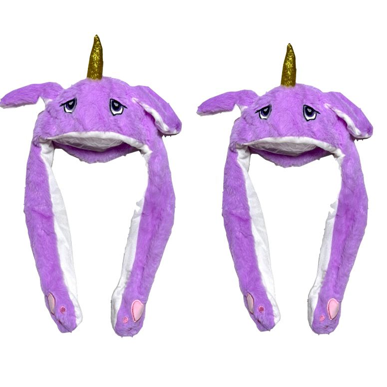 Gorro peluche infantil orejas luz  