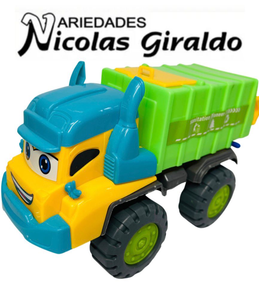 Carro constructor fino mediano basurero 