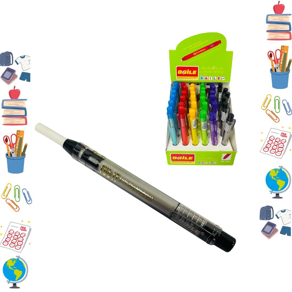 Borrador retractil caja x36