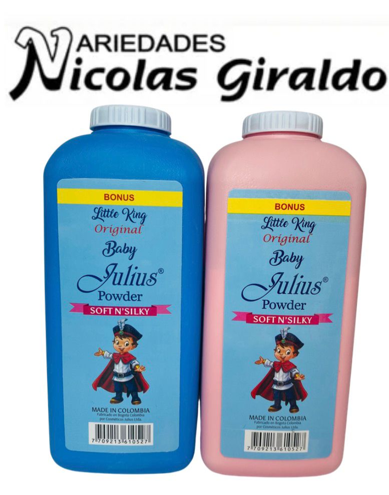 Talco bebe julius x625g grande