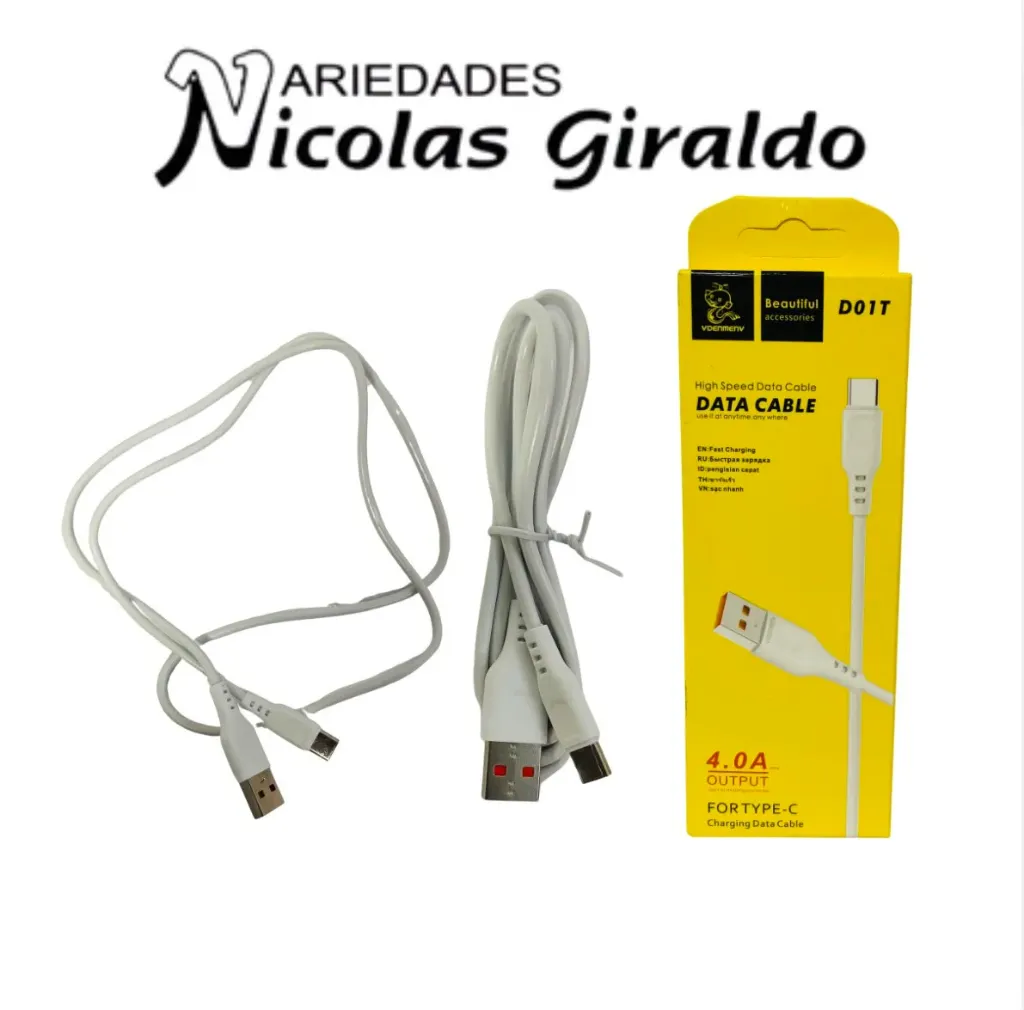 Cable usb a tipo C 