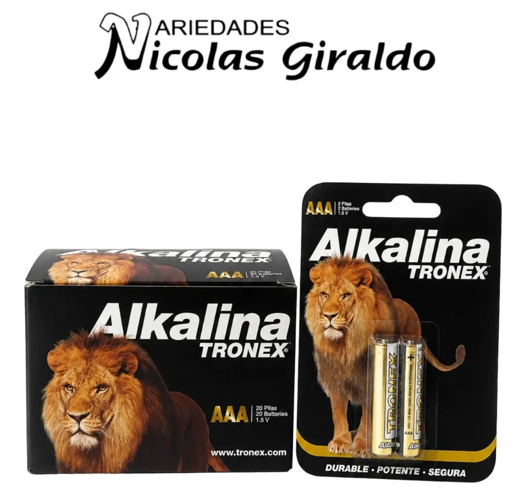 Pila tronex alkalina 3 a caja x10