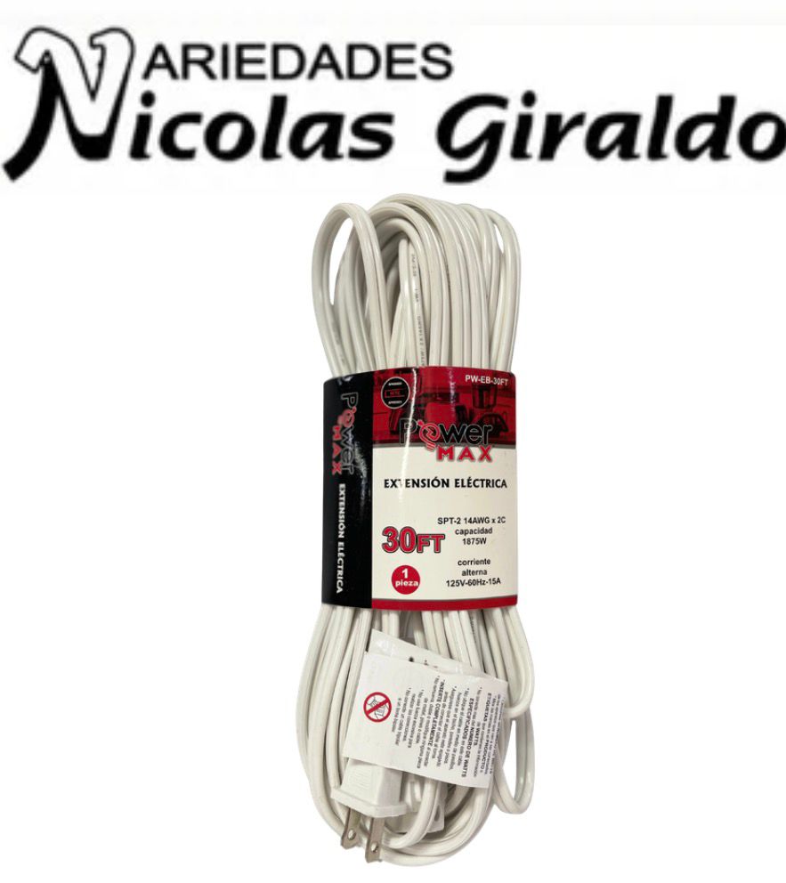 Extension blanca power max x 30FT 