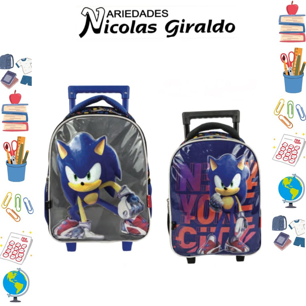 Morral primavera ruedas grande sonic