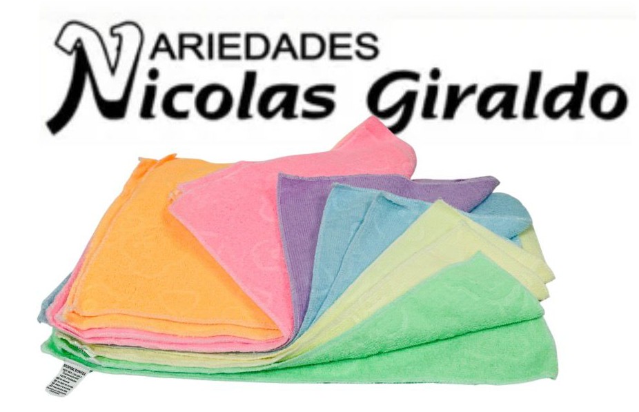 [1002L] Limpion micro fibra pastel x12 