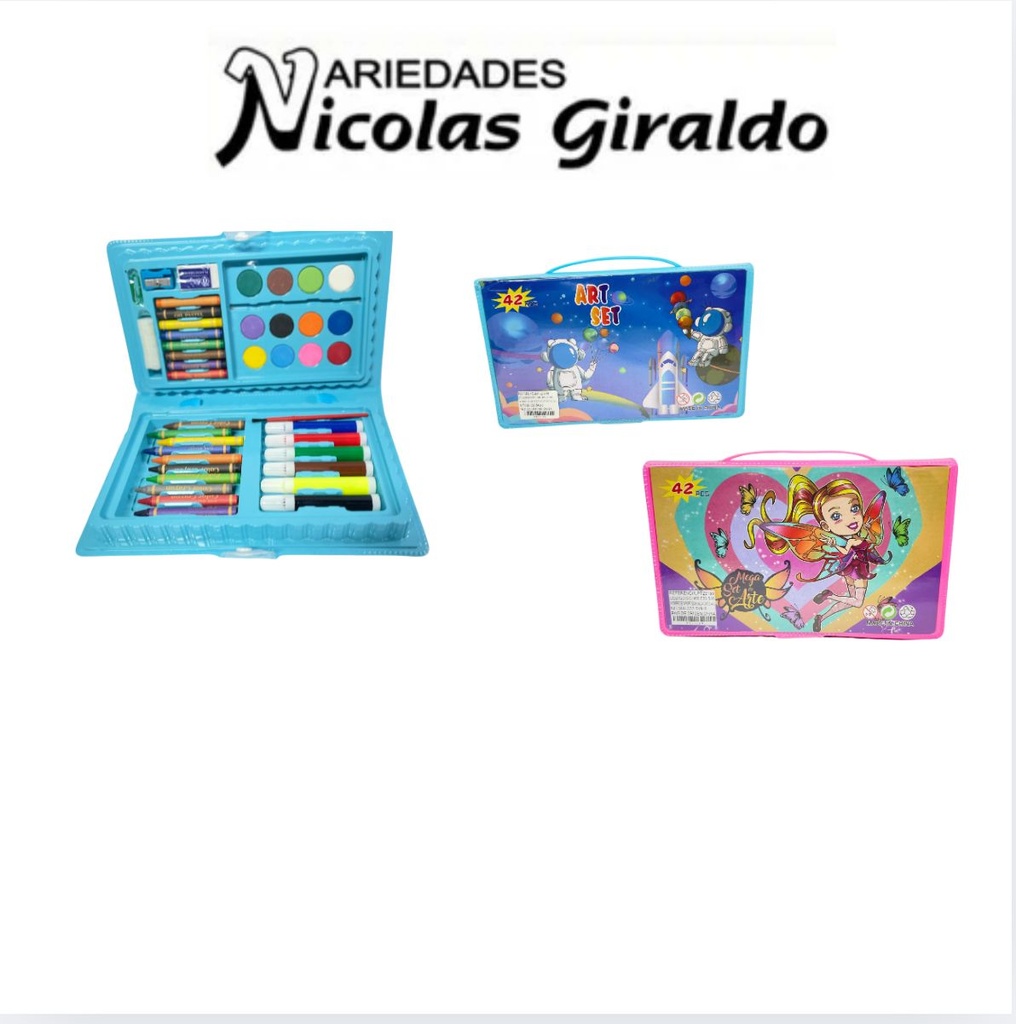 Set escolar infantil estuche pequeño
