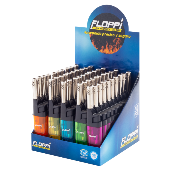 [FL-EN31] Encendedor gas floppi mini caja x25  