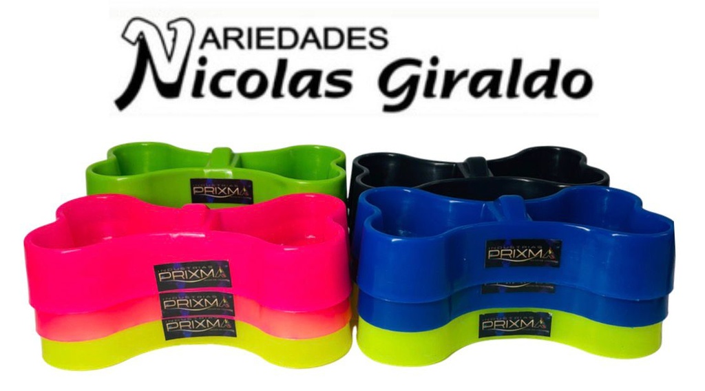 Comedero mascota hueso pequeño PQT X12