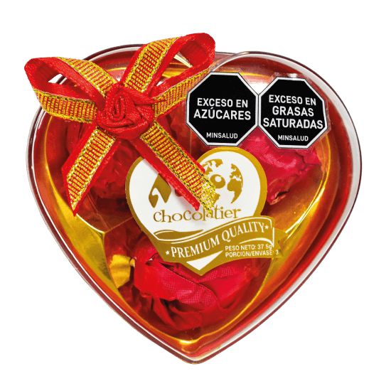 Chocolate adro corazon X3