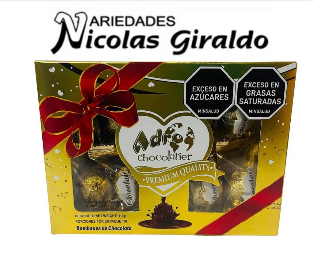 Chocolate adro estuche x110 gr