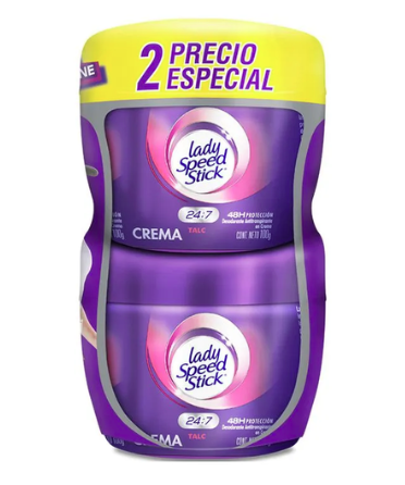 [FCO97147] Desodorante lady crema pote x100g oferta x2 