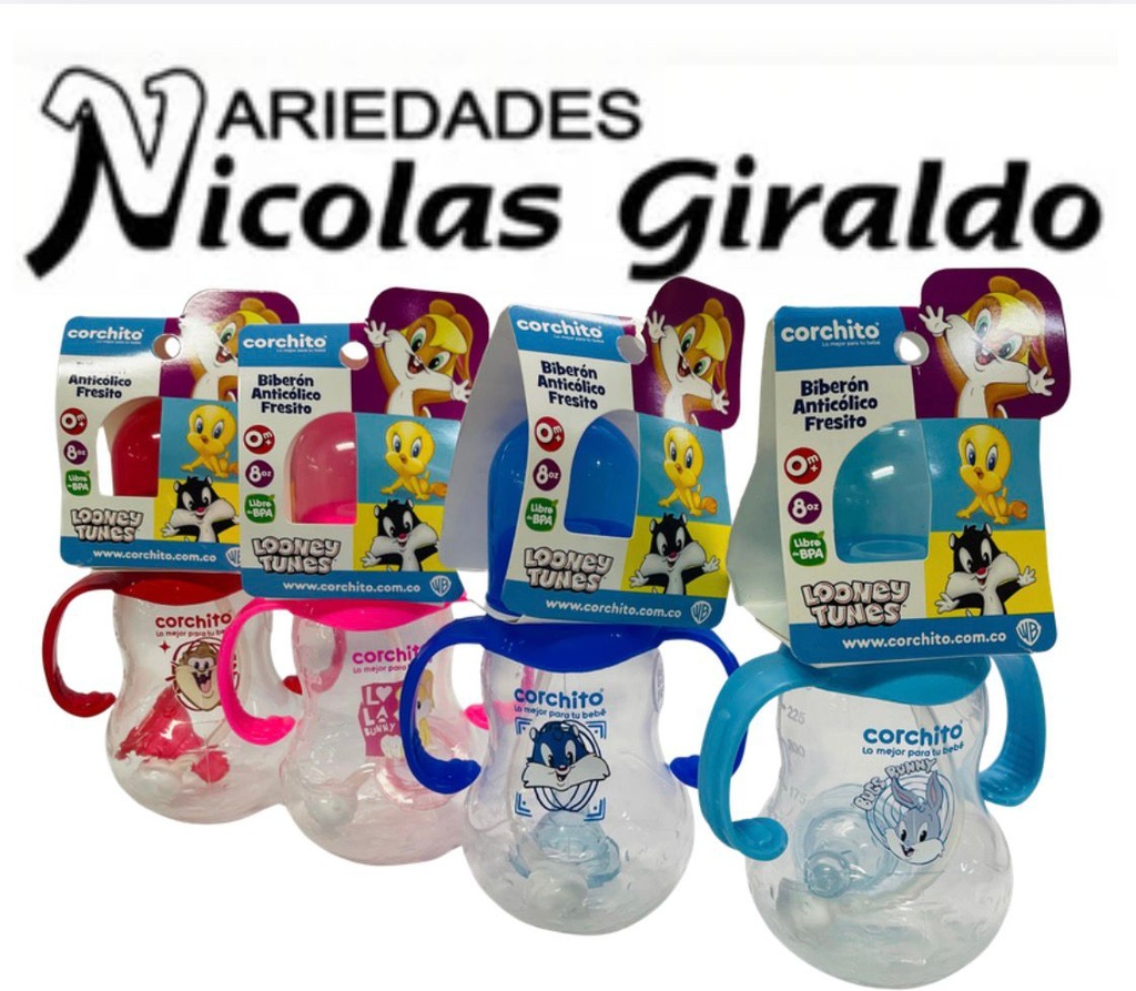 [3102SOL] Tetero corchito pequeño con valvula antireflujo x1