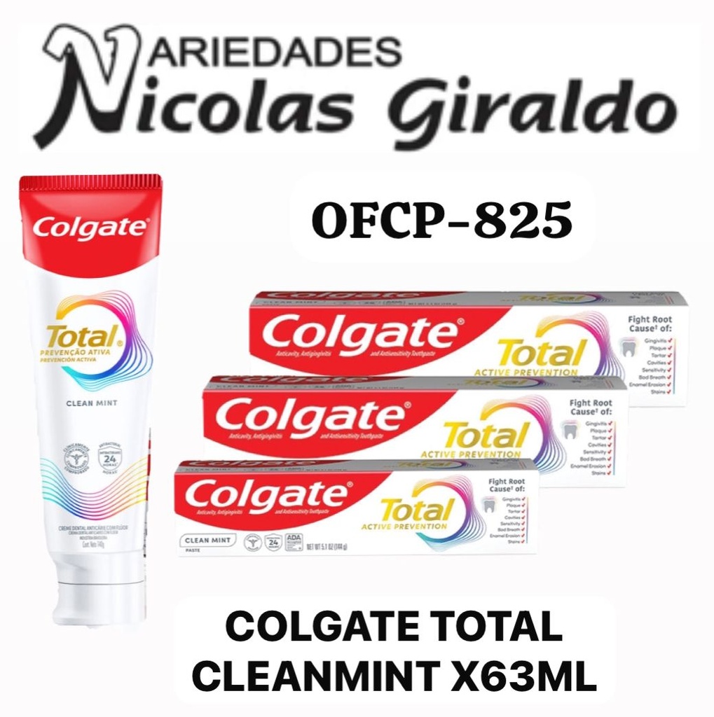 Colgate total cleanmint x63ml