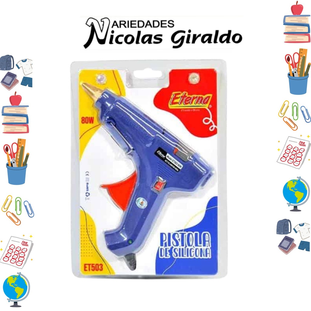 Pistola silicona grande fina eterna 