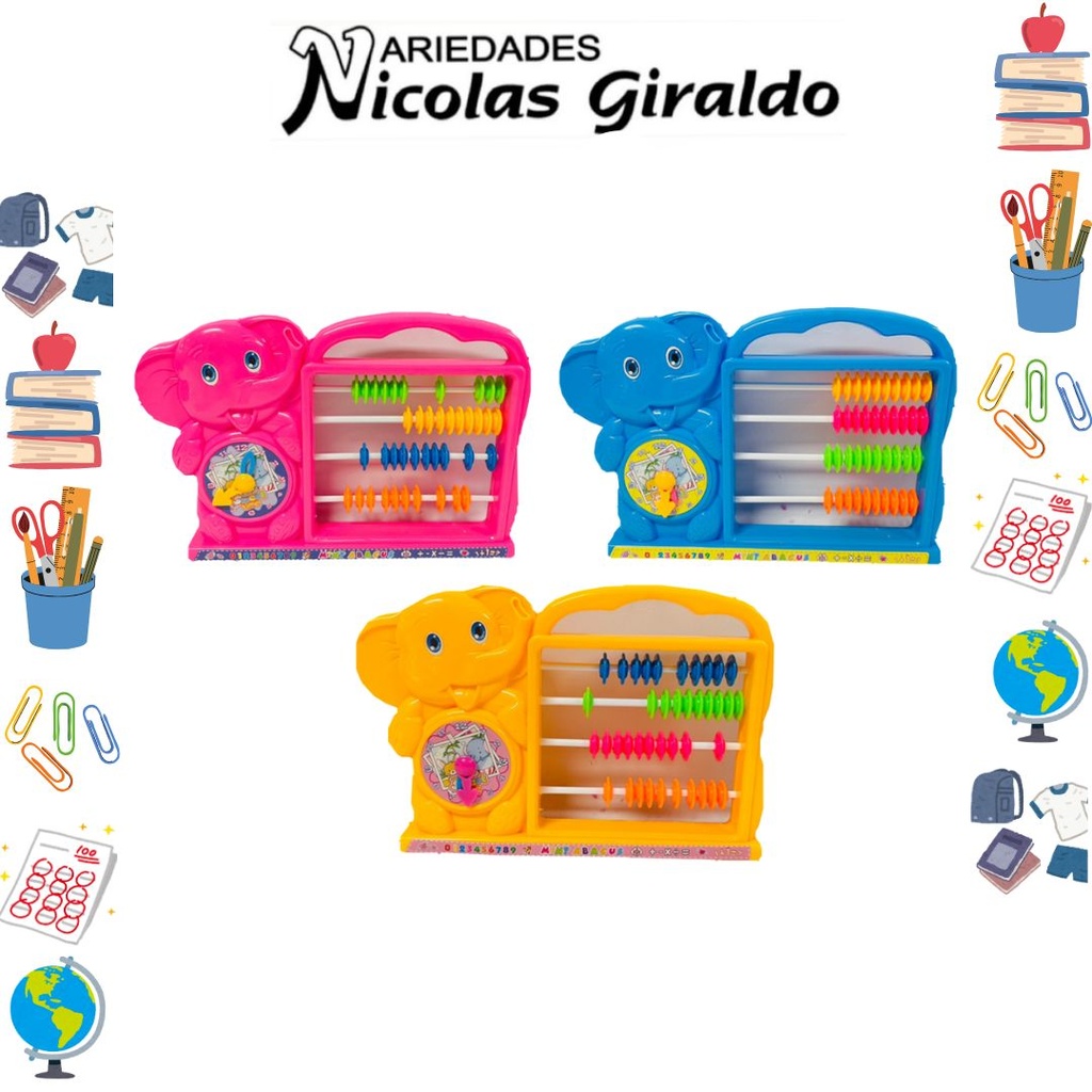 Abaco infantil motivo elefante 
