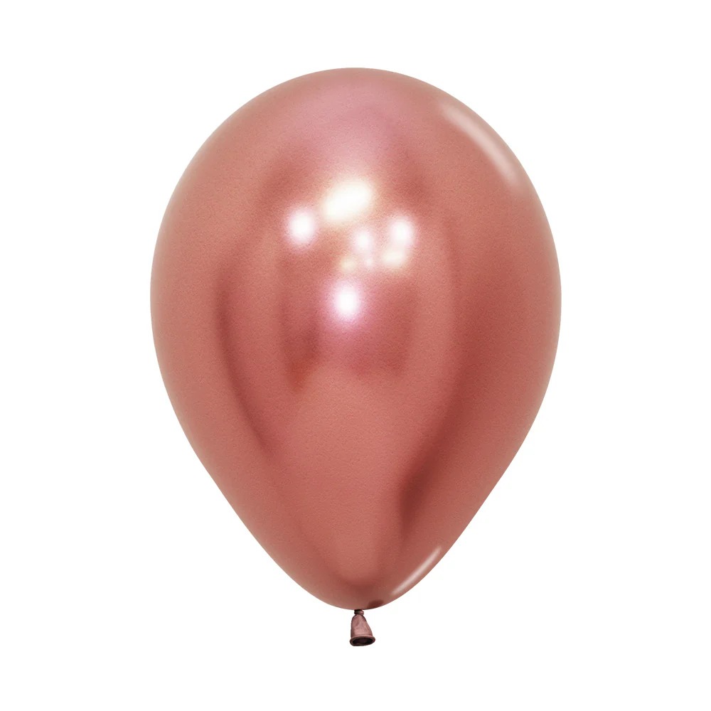 Bomba ballons r12x12 metal oro rosa