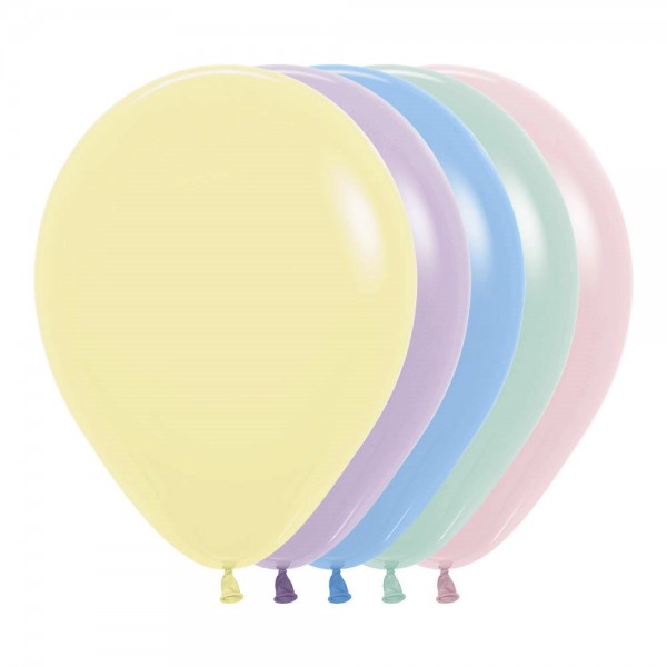 Bomba ballons r12x12 surtido pastel (RR12X12PP)