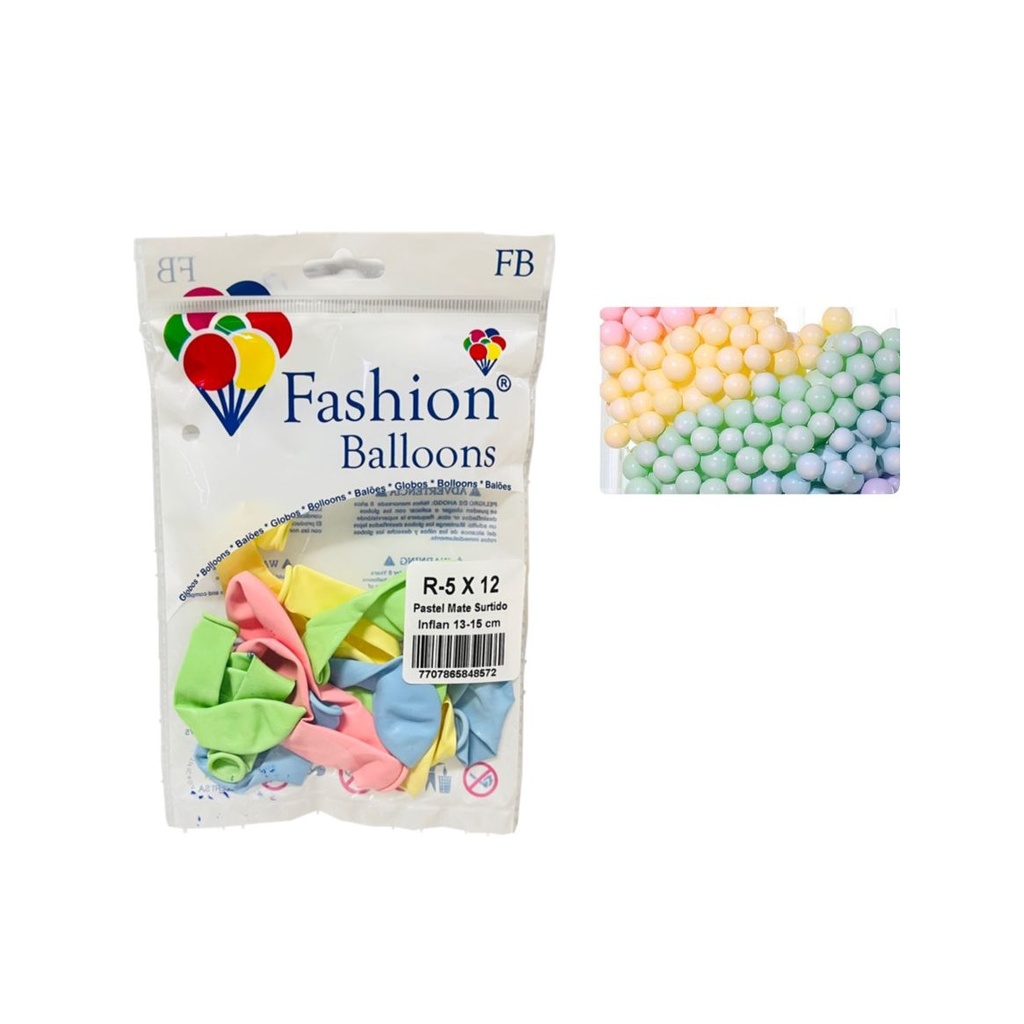 [848572] Bomba ballons r5x12 pastel