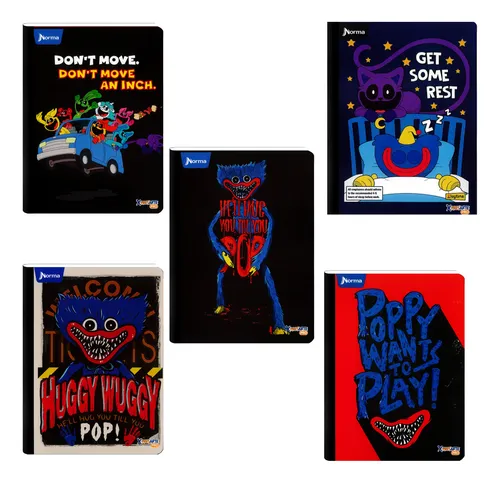 Cuaderno xpresarte cosido licencia poppy playtime 100H rayas  