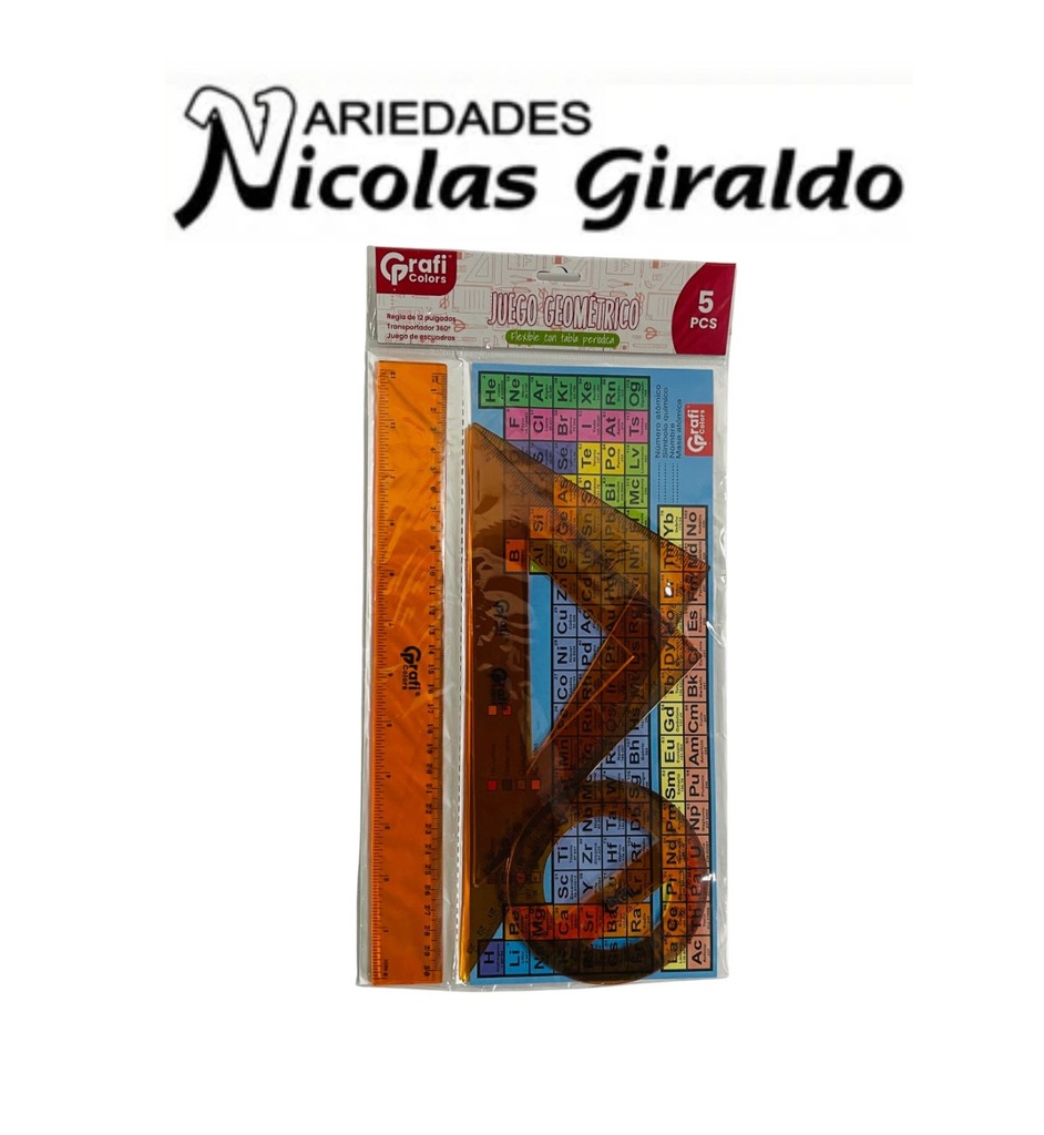 [GR172] Juego geometrico flexible graficolors