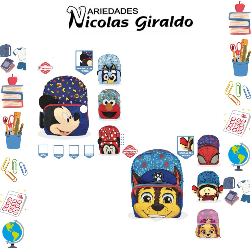 Morral primavera personaje pequeño pre school