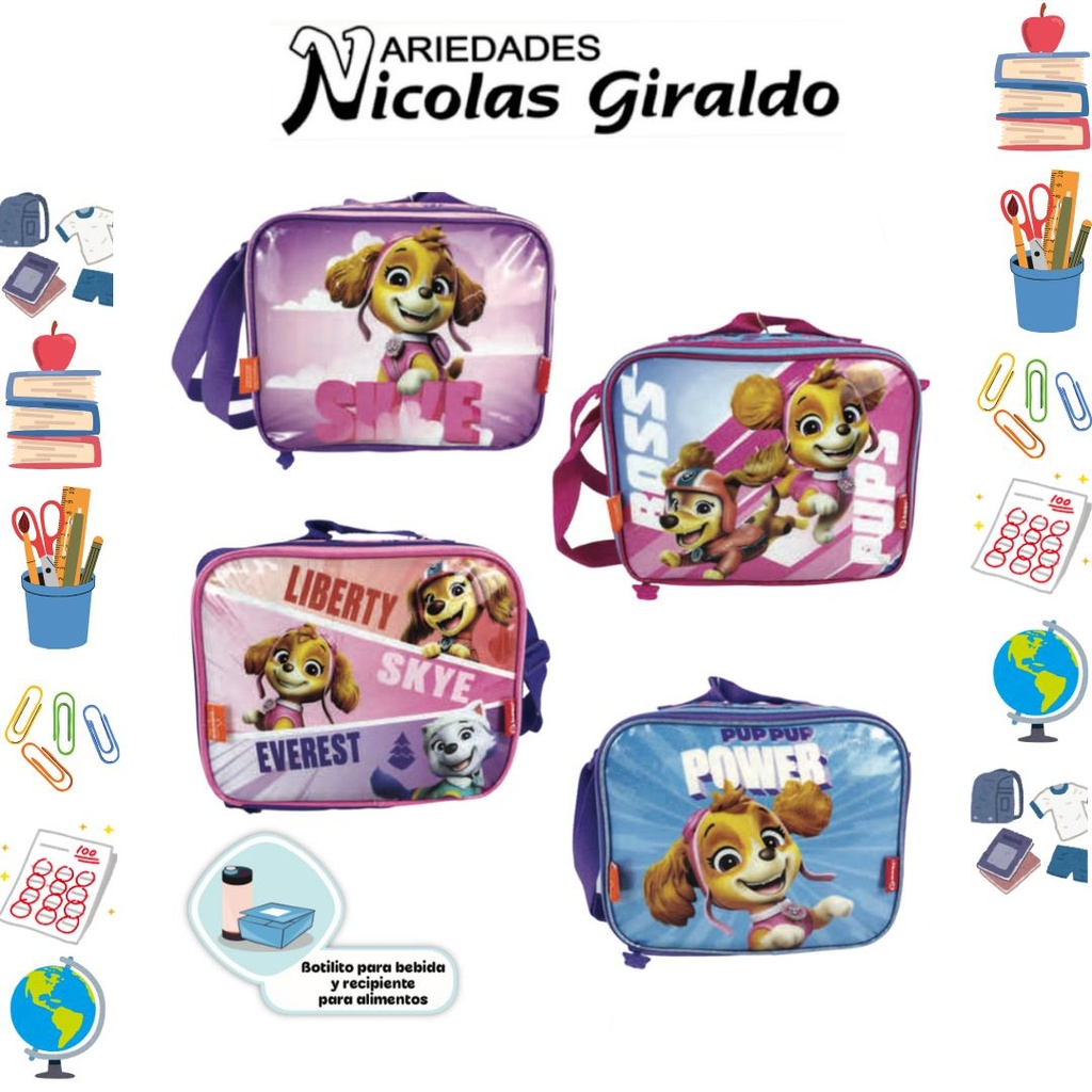 Lonchera primavera paw patrol niña horizontal 