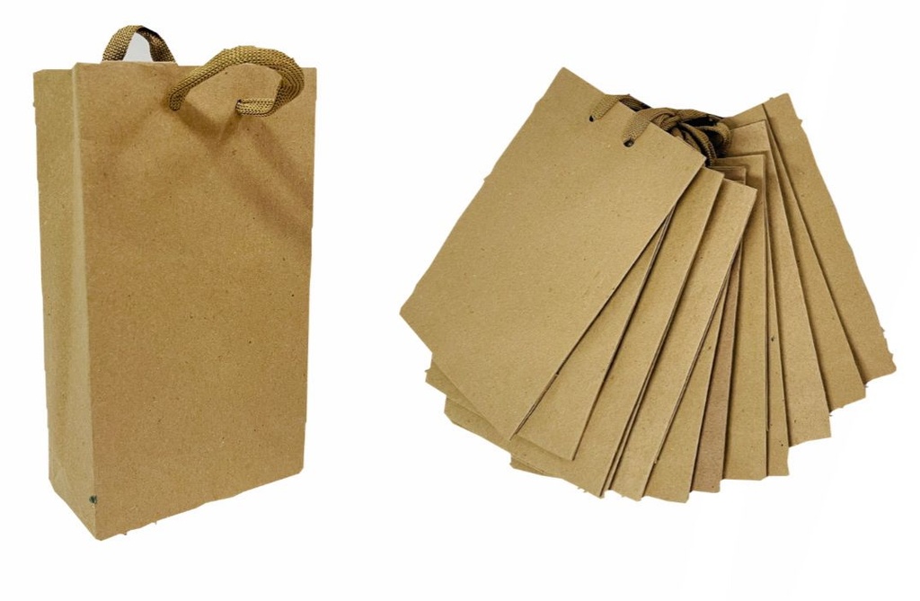 [104090] @Bolsa regalo kraft lisa Pequeña pqt x12