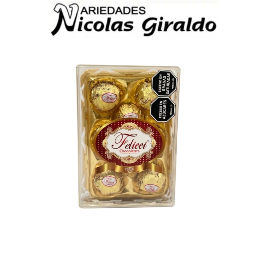 Chocolate feliccie cubo x8