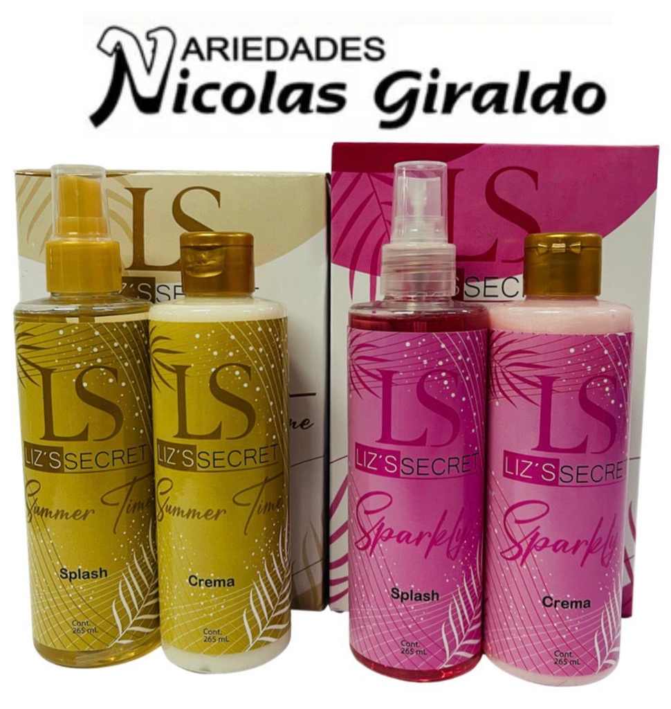 Kit crema mas splash 265ml  liz secret 