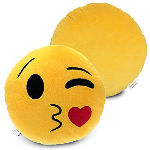 [100241] cojin emoticon mediano bordado sin mensaje 25x25 cariñito