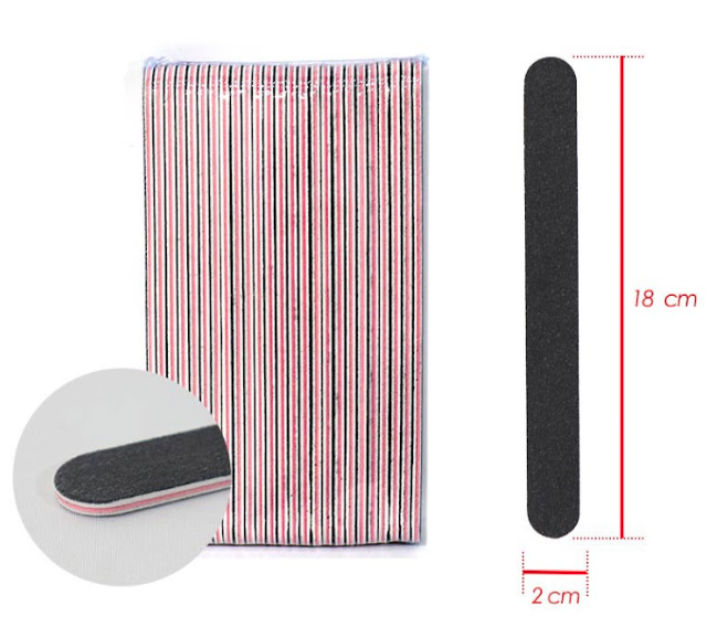 Lima negra acolchada x25  