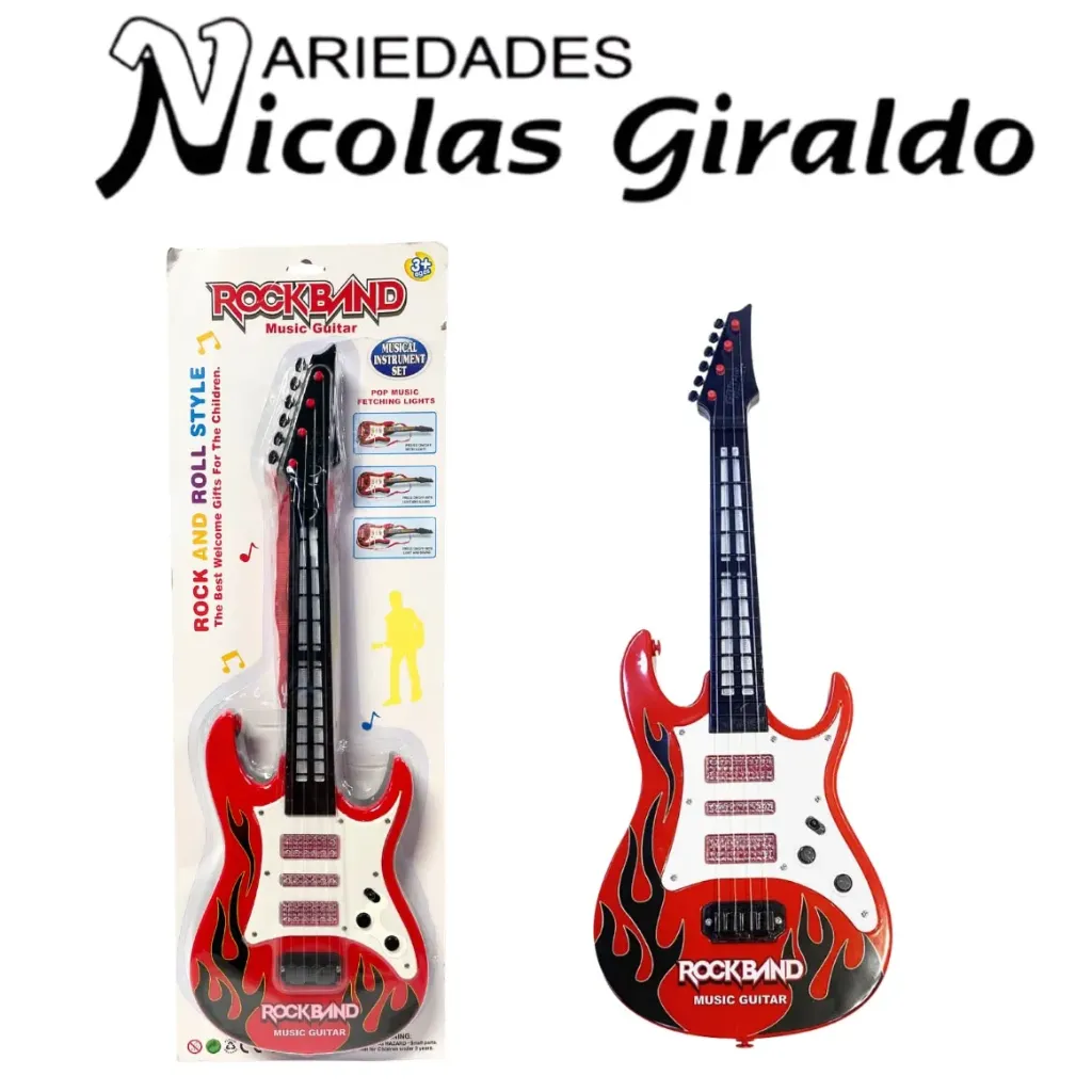 Guitarra musical carton grande