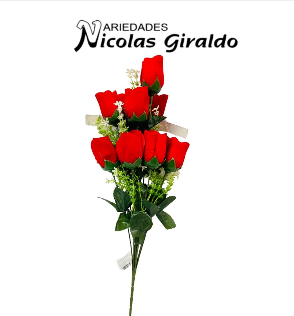 Flor ramo x12 toda roja