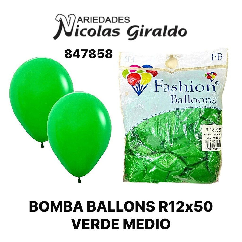 Bomba ballons r12x50 verde medio