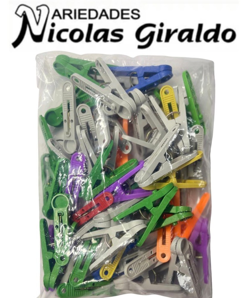 Gancho pinza orquidea ropa x50