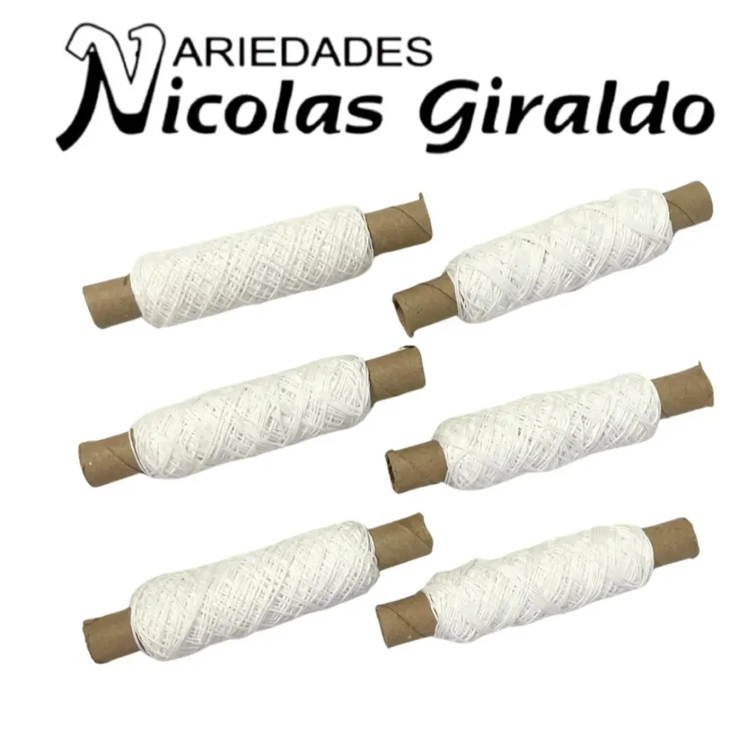 Hilaza tubo pequeña x6