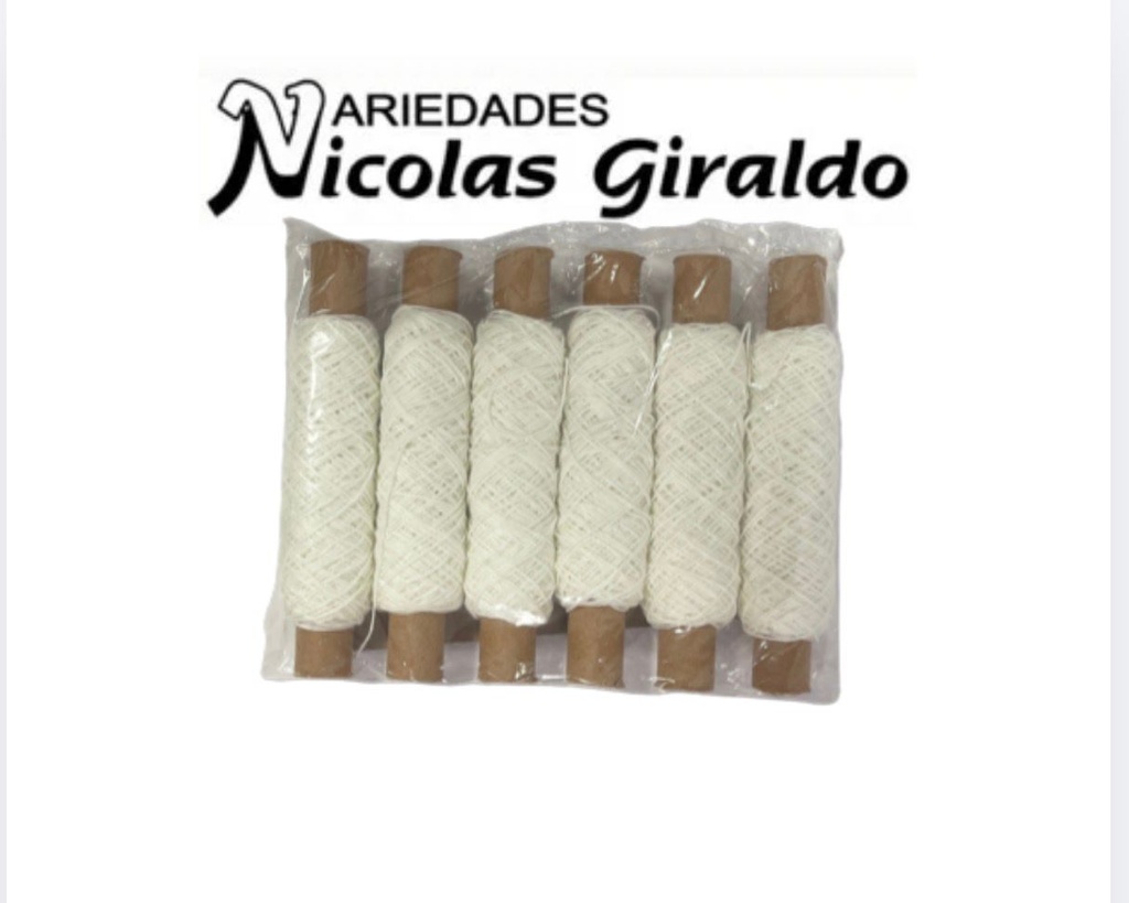 Hilaza tubo pequeña x6