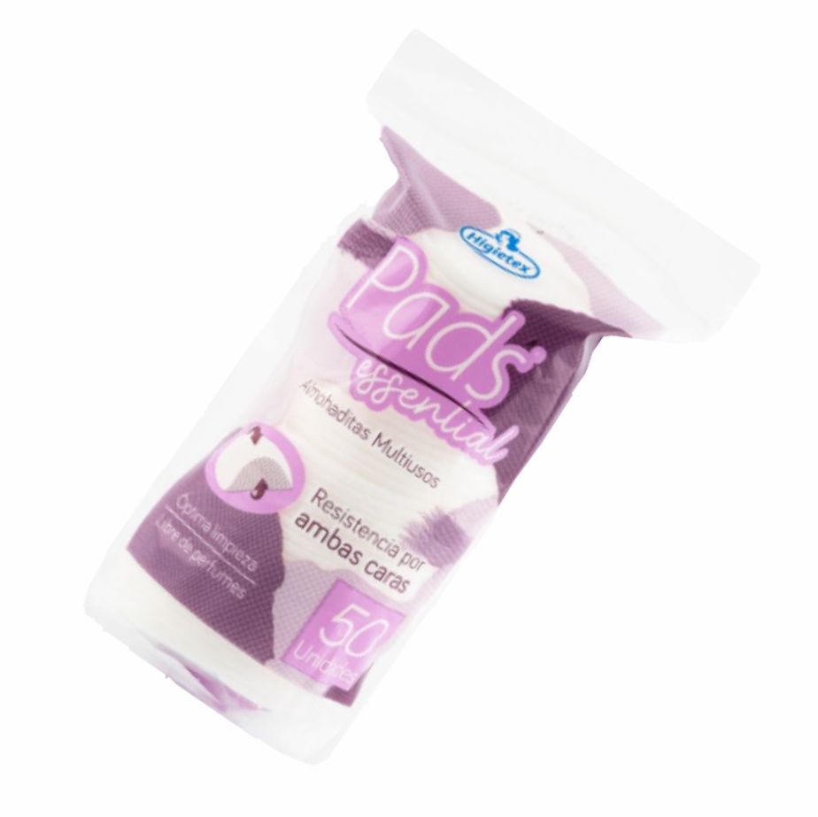 Rodajas desmaquillar pads x50 higietex