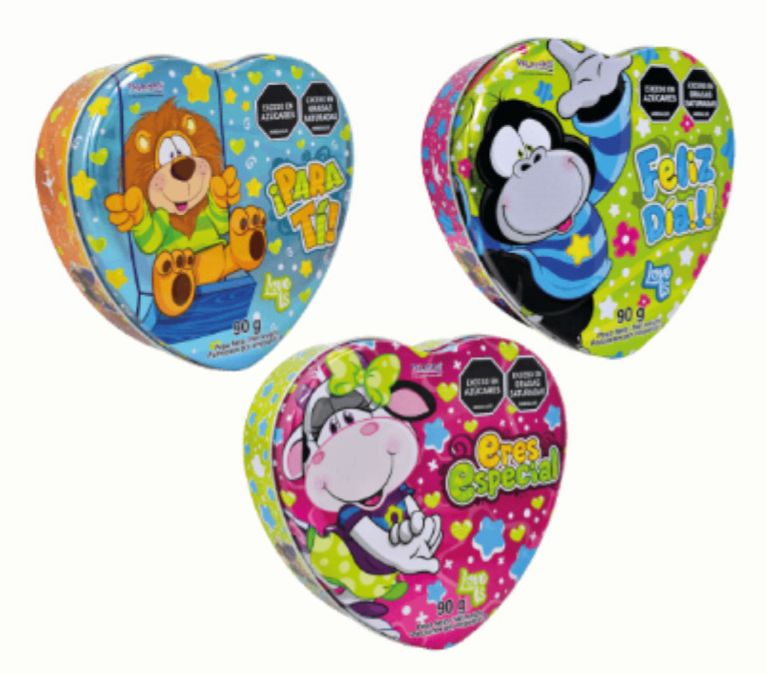 [E4818-CH] Chocolate adro estuche lata corazon pelanas x90 gr