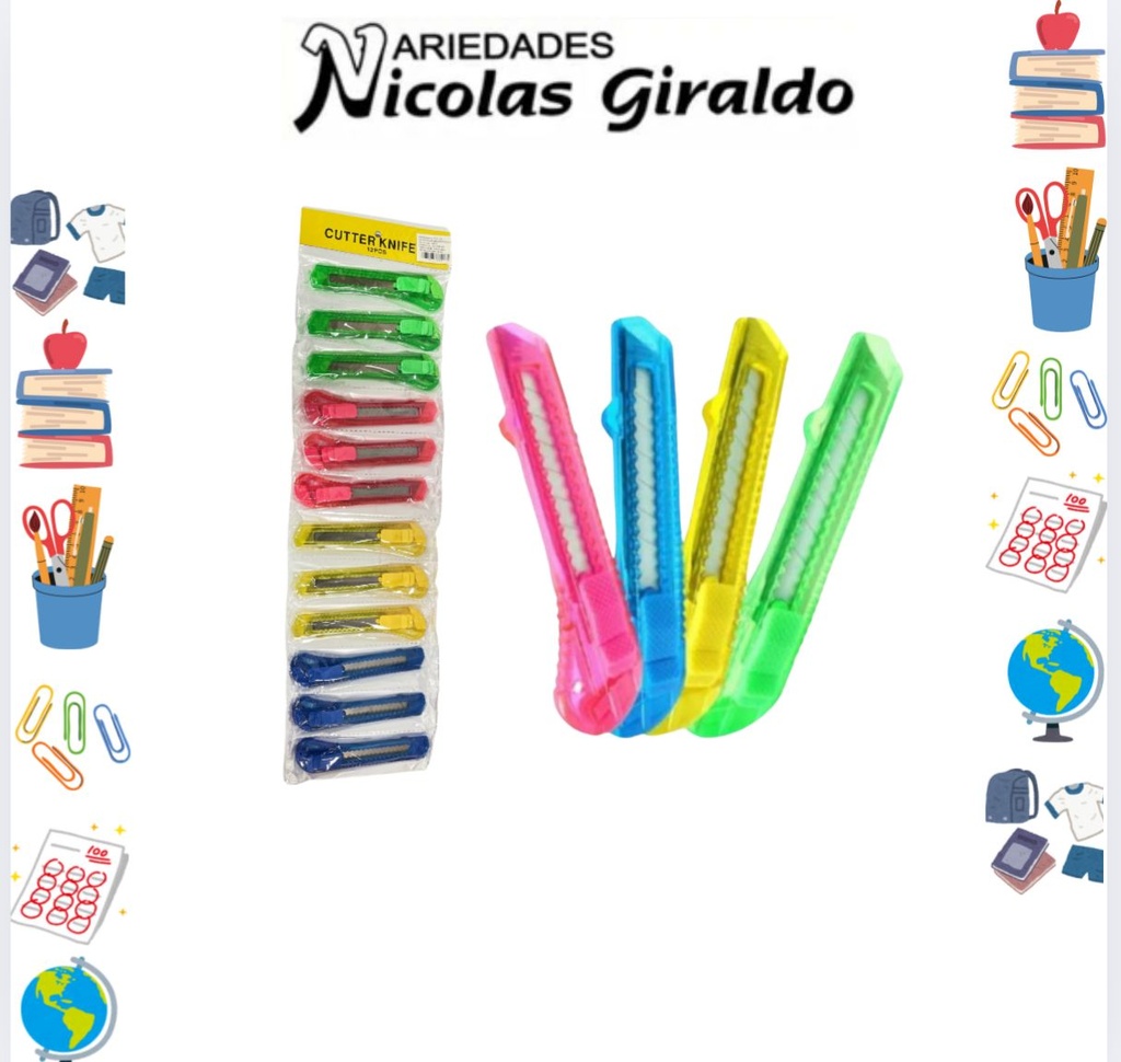 Bisturi grande sencillo tira x12 