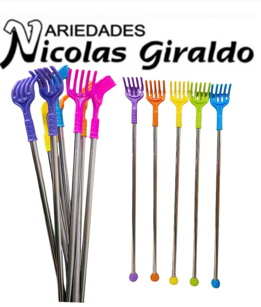 Mano rascar plateada sencilla pqt x12 