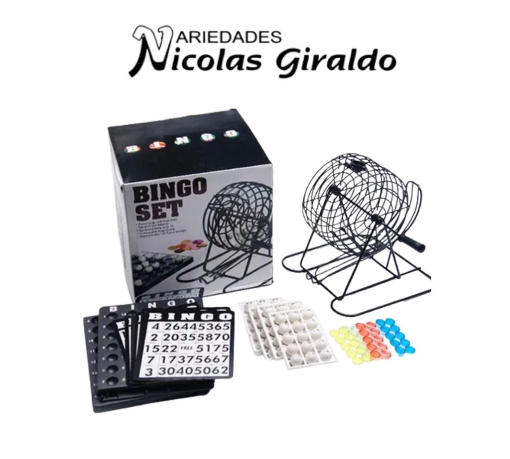 Bingo ruleta fino caja grande