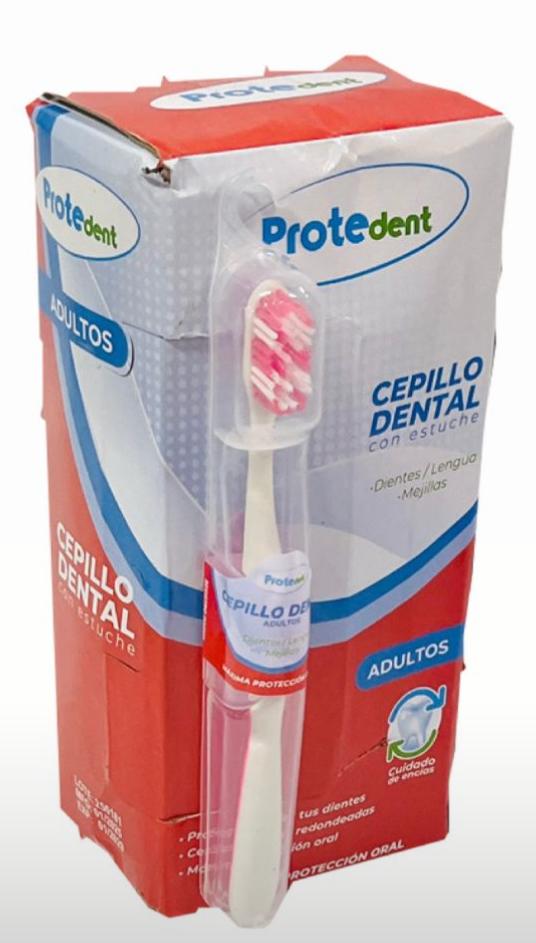 Cepillo dental adulto con estuche protedent x12 