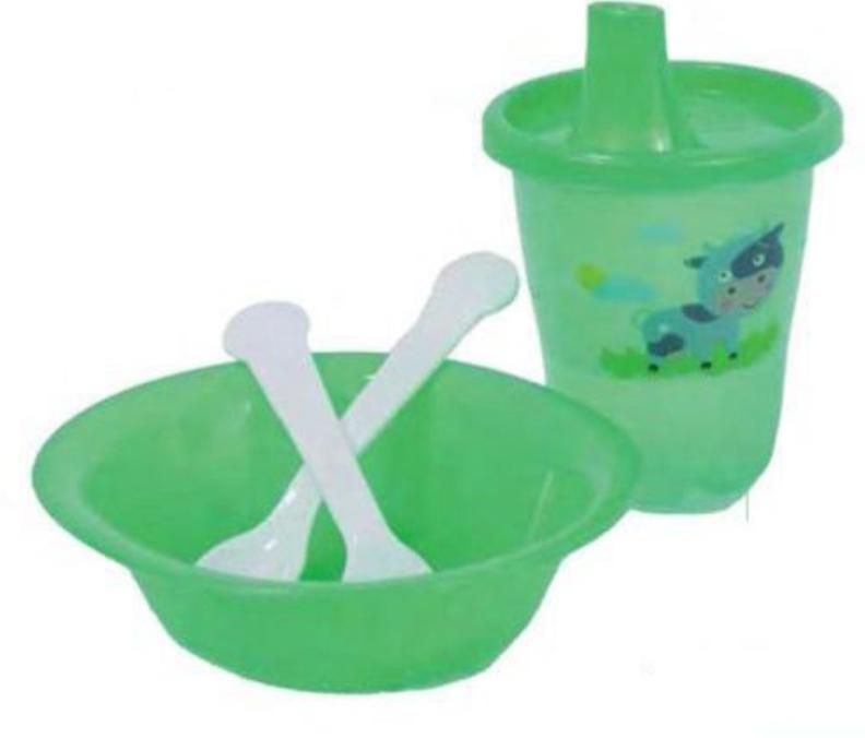 Vajilla infantil con accesorios  praktiplas