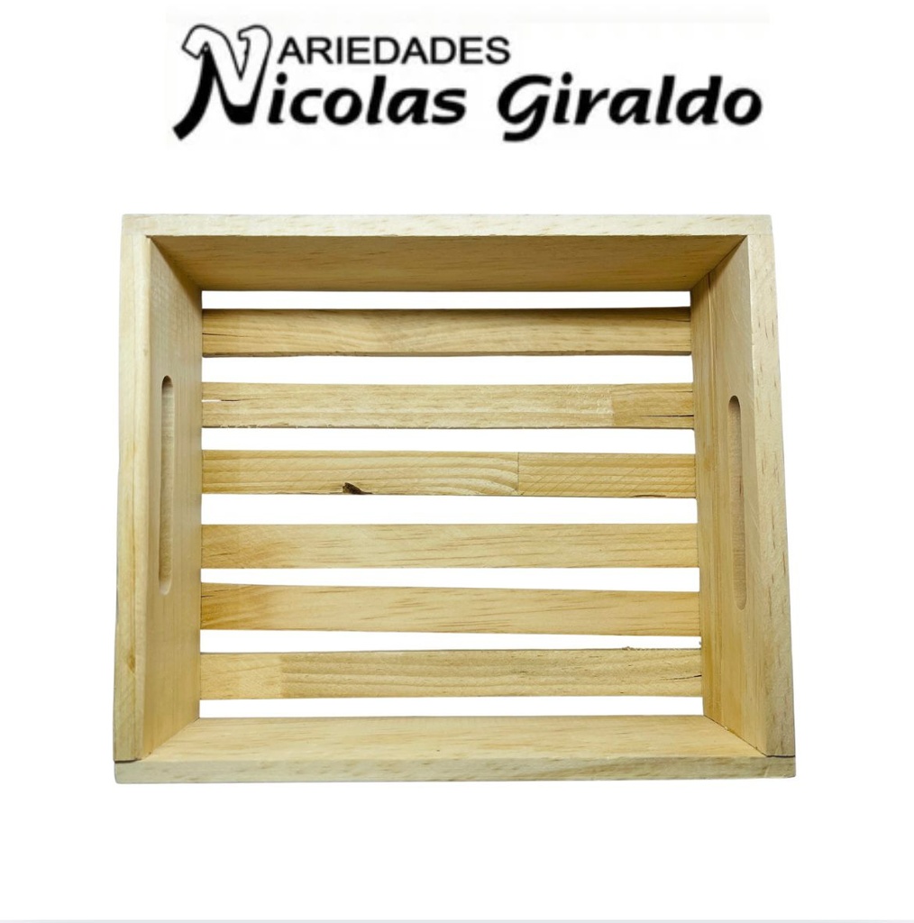 Canasta madera #2 calada