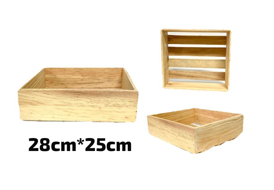 Canasta madera #3 lisa perfilada