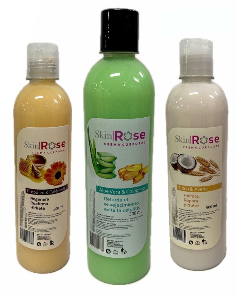 Crema corporal skin rose x500 ml 