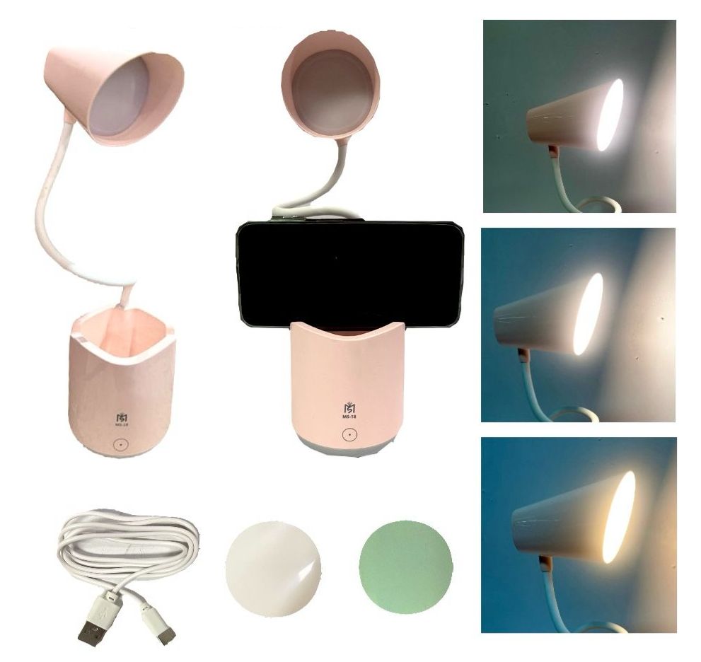 Lampara 3 toques color pastel