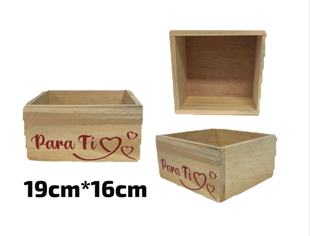 Canasta madera #4 calada